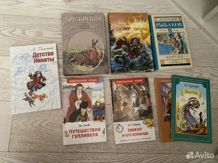 Книги 6+ пакетом (школьная программа)