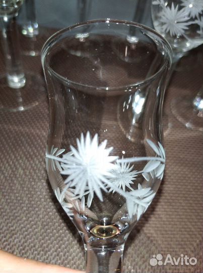 Хрустальные рюмки на ножке СССР
