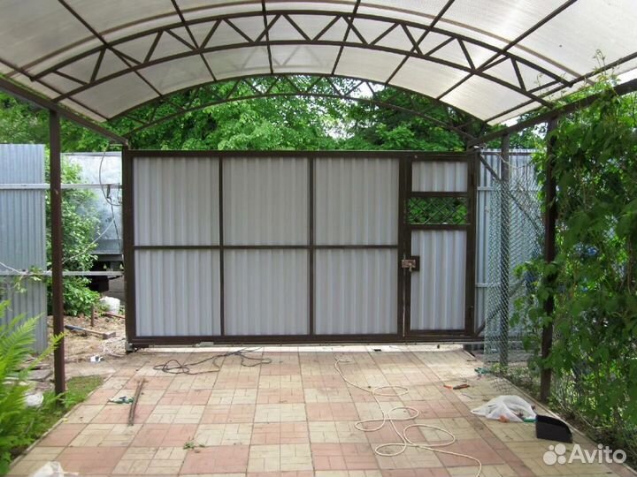 Навес веранда на дачу