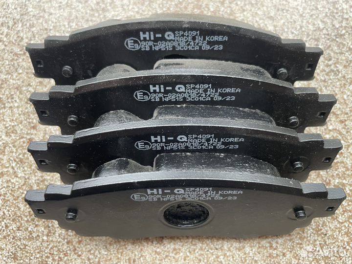 Тормозные колодки toyota, lexus