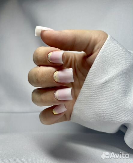 Маникюр+покрытие+укрепление