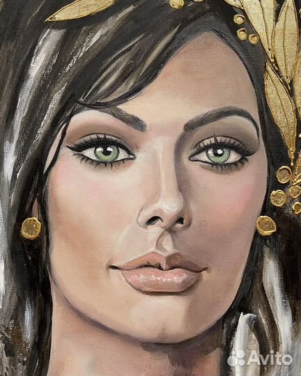 Интерьерная картина портрет маслом