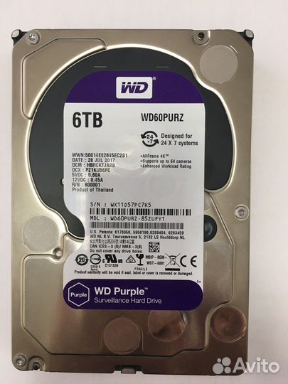 Hdd wd Purple 6tb