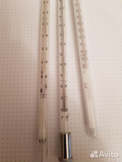 Градусники спиртовые, термометры СССР