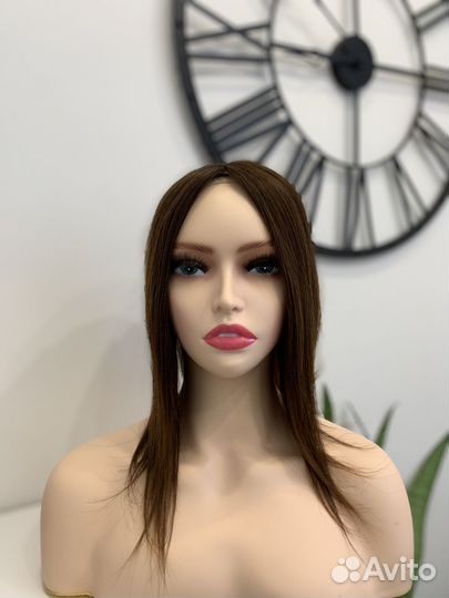 Парик накладка из натуральных волос