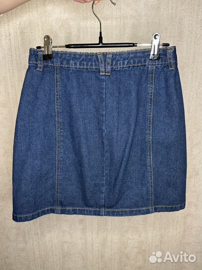 Джинсовая юбка мини Stradivarius