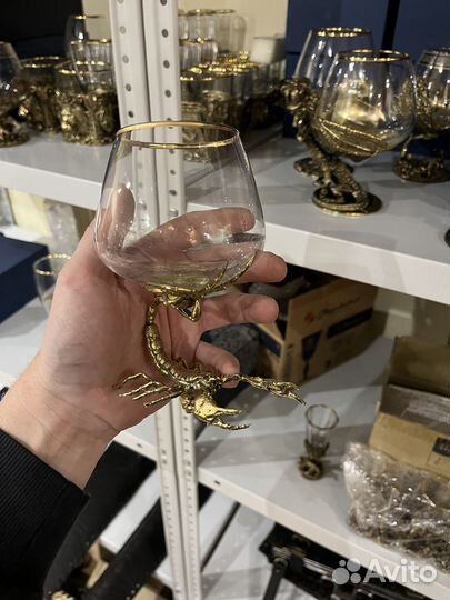 Подарок знак зодиака Скорпион бокал для коньяка