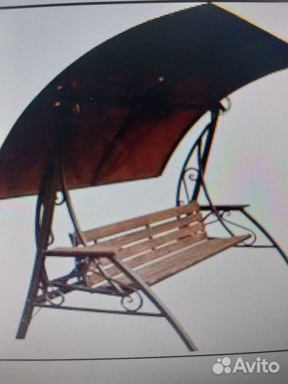 Качели садовые металлические