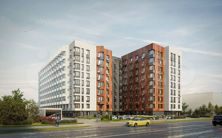 1-к. апартаменты, 41,7 м², 8/9 эт.