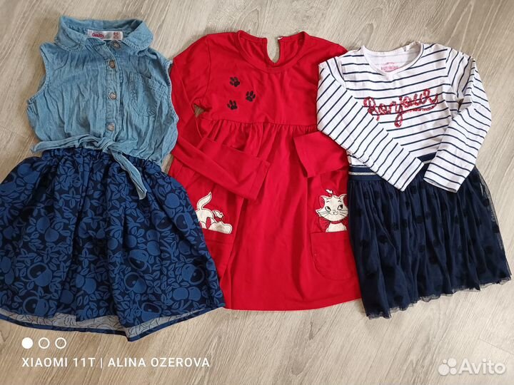 Большой пакет одежды для девочки