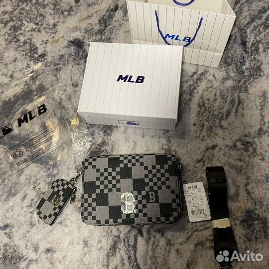 Сумка ю MLB Checkerboard Crossbody Bags Оригинал