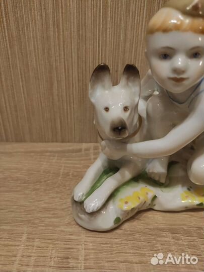 Статуэтка Пограничник с собакой