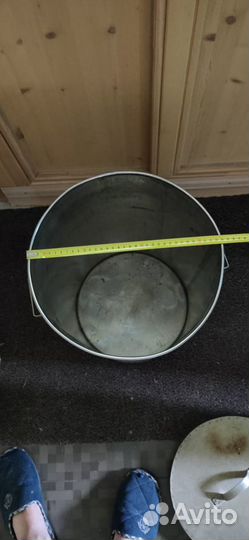 Бак большой нержавейка с крышкой