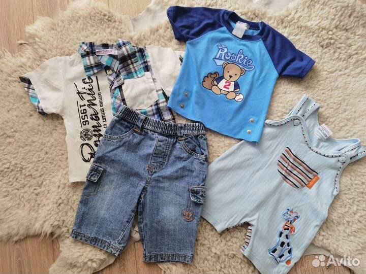 Вещи пакетом на мальчика 62 68