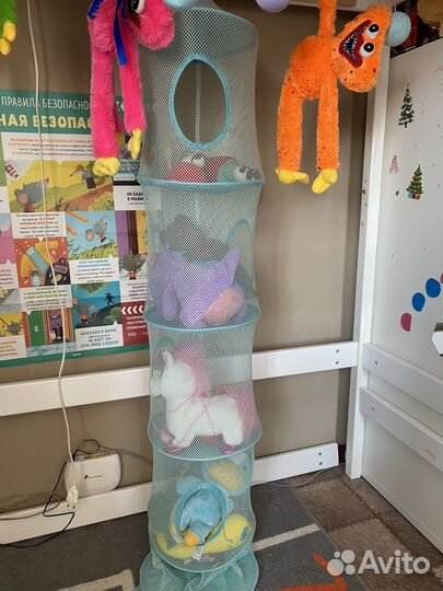 Корзина для игрушек подвесная сетка икеа