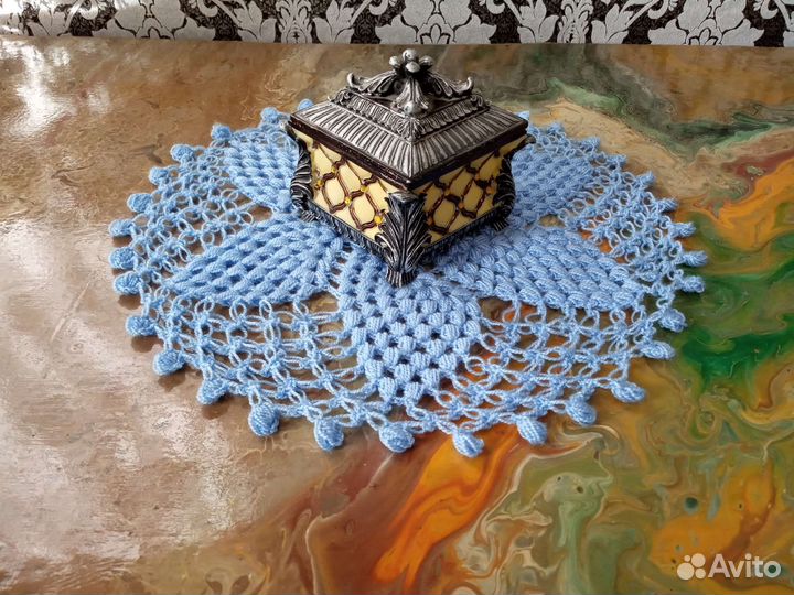 Красивые, уютные вязаные салфетки