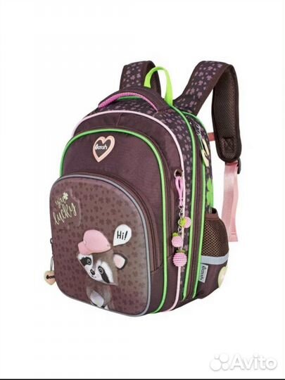 Рюкзак школьный с енотиком