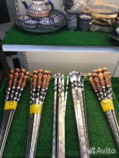 Шампура с деревянной ручкой