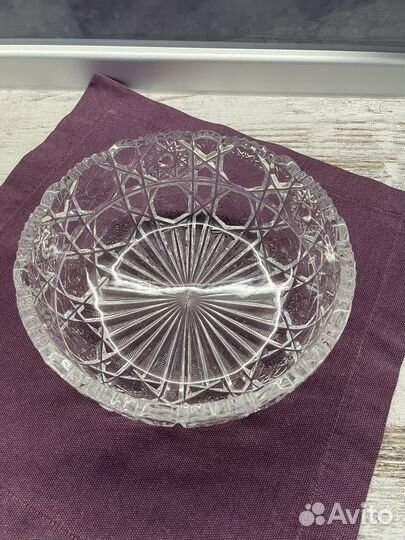 Салатник хрустальный СССР