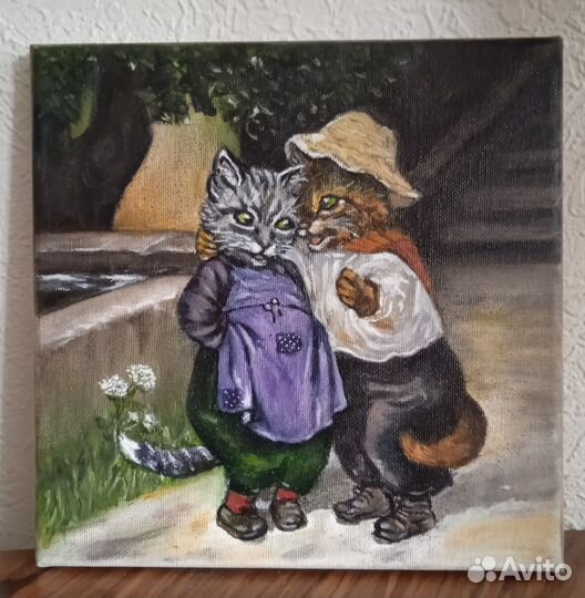 Картина маслом 20*20 