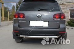 Защита переднего бампера Volkswagen Touareg 2007г