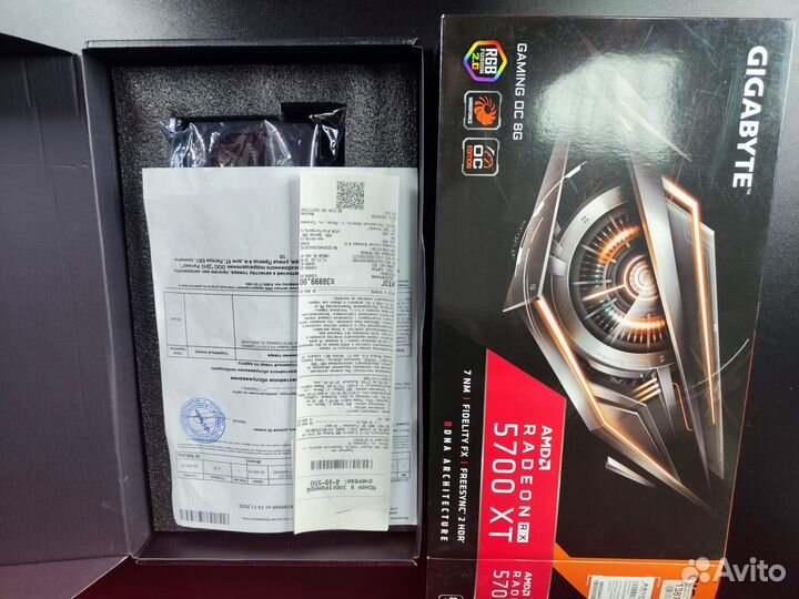 Игровая видеокарта RX 5700xt gigabyte gaming OC
