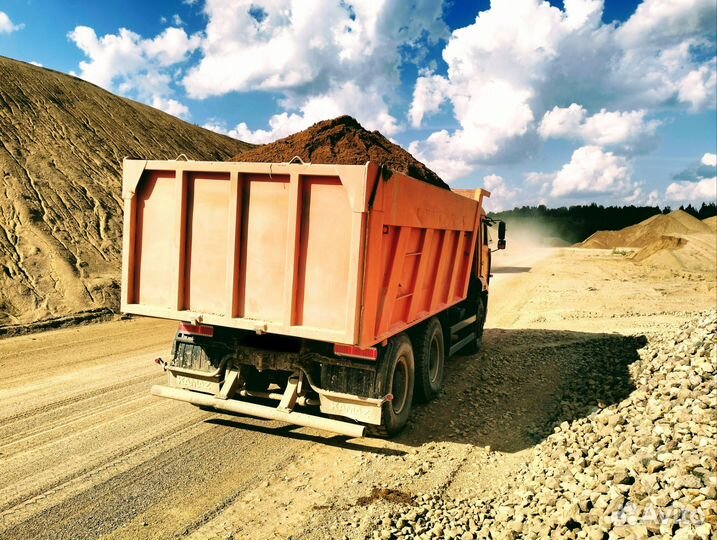 Песок, щебень,гравий,отсев,доставка от3мдо16м