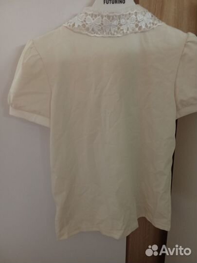 Блузка школьная для девочки р. 140