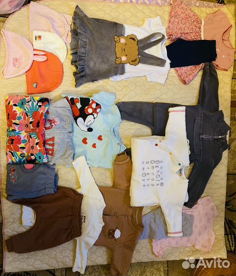Вещи пакетом для девочки 68