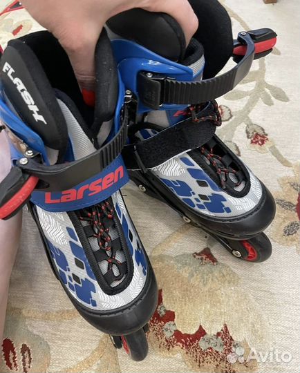 Раздвижные роликовые коньки ролики larsen 30-33р