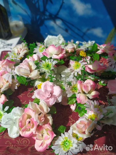 Цветочная композиция+Венок цветочный