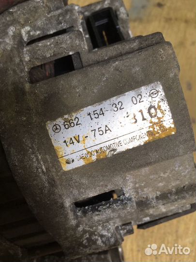 Генератор SsangYong Korando 2.3D 6621543201