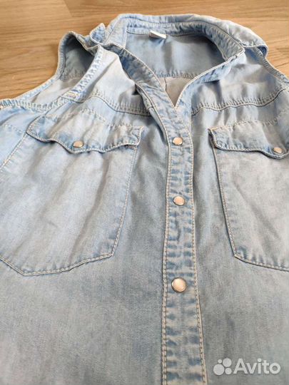 Bershka рубашка 44-46 р х/б