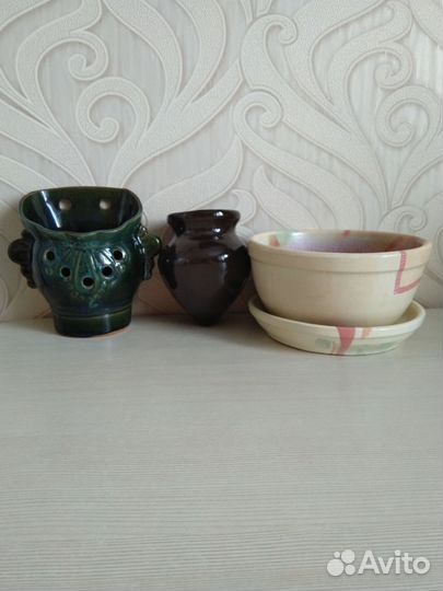 Кашпо керамические