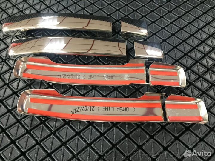 Накладки на ручки дверей Nissan Navara 2005+