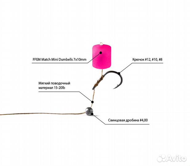 Бойлы плавающие ffem Baits Match Mini Megaspice 7