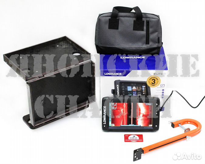 Эхолот Lowrance Elite 9 Ti2+стол+струбцина
