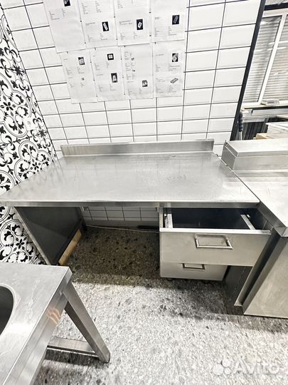 Стол производственный из нержавейки бу