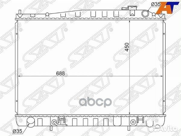 Радиатор Nissan Cedric 95-04 / Gloria 95-04