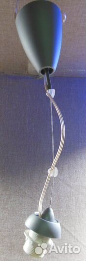 Люстра (механизм лифт) светлое серебро