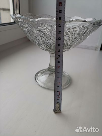 Ваза на ножке конфетница фруктовница