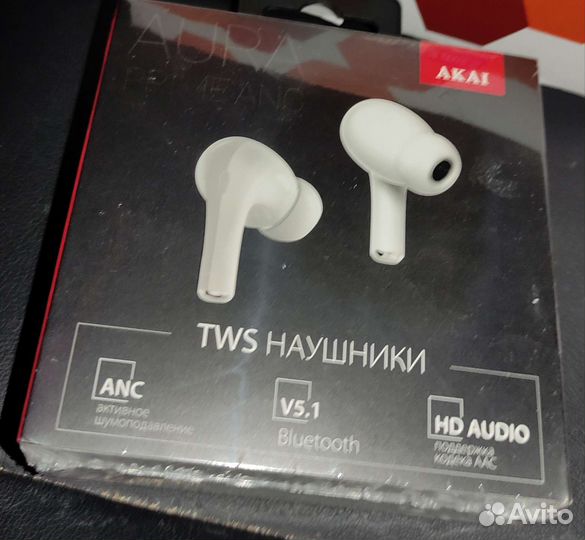 Наушники Akai, Baseus simu S1, realme dizo