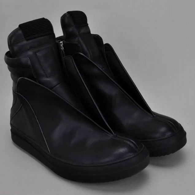 Rick Owens Hoofdunk Geobasket Total Black