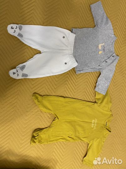 Детские вещи пакетом на мальчика с 0 до 4 месяцев