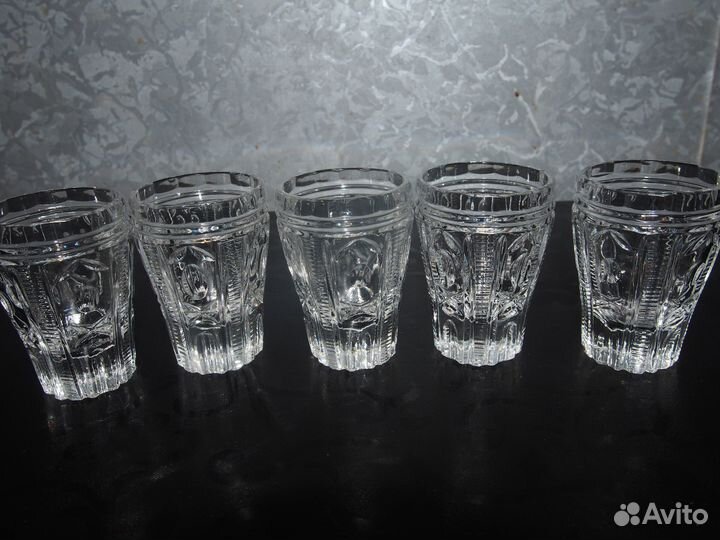 Стопки из чешского хрусталя СССР