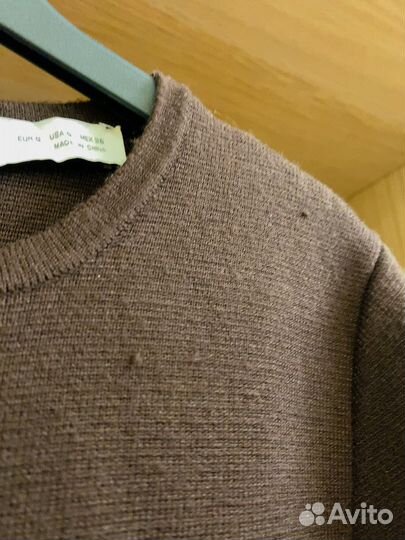 Трикотажное платье zara 42