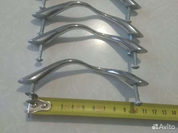 Мебельные ручки б/у металл-е 6 шт/10 см