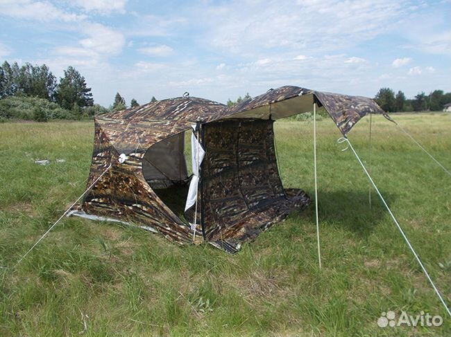 Палатка Куб 2,5 H1,9м трансформер 3-х сл Уралзонт