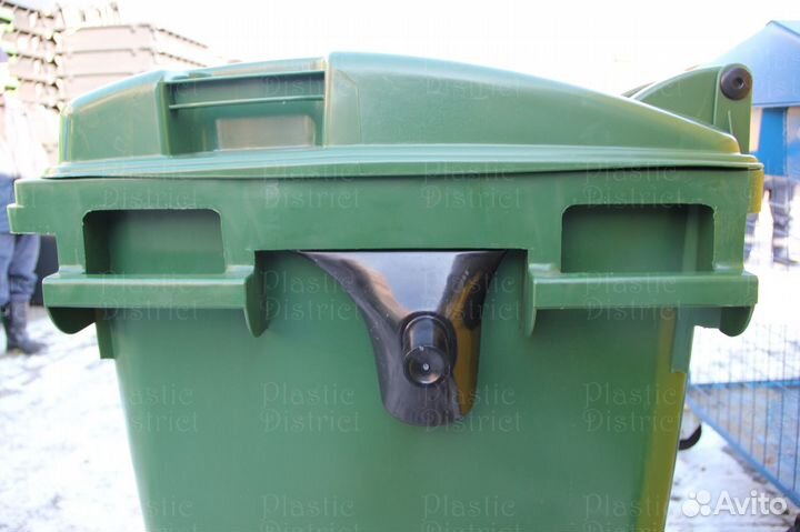 Пластиковый евроконтейнер для мусора 660л Ч6949