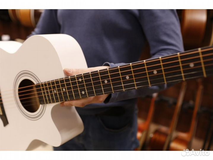 Belucci BC4020 WH акустическая гитара, цвет белый